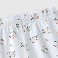 thumbnail image 4 of enyan Toddler Baby Girls Summer Clothes Smocked Short Sleeve T-Shirt Tops Ruffled Short Sets Cute Outfits 2Pcs,White,2 Years, 4 of 7