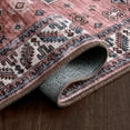 thumbnail image 6 of Tzou Persian Area Rug 3x5 Vintage Entryway Door Mat, Non Slip Floor Cover for Kitchen Bedroom Living Room, Pink, 6 of 8