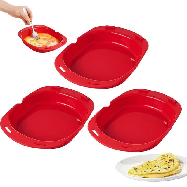 Silicone Omelette Maker, Microwave Omelet Maker with Non-Stick Silicone Egg Electric, Nonstick Makers Pan, Omelette Cooking
