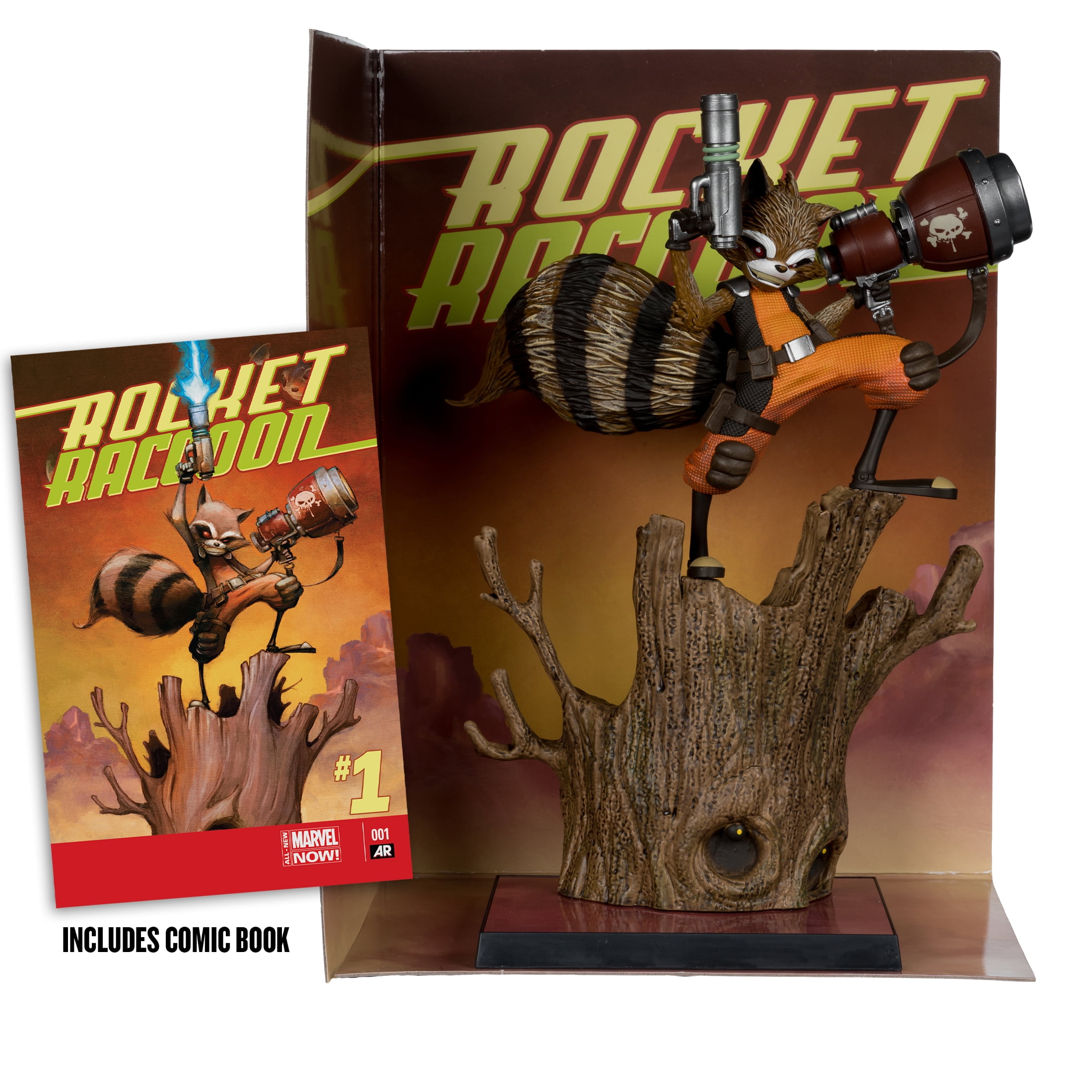 Rocket Racoon 1:6th Scale Collectible with Scene (Marvel: Rocket Racoon: A Chasing Tale #1) - McFarlane Toys