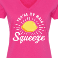 thumbnail image 4 of Inktastic You're My Main Squeeze with Lemon Women's V-Neck T-Shirt, 4 of 5