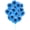 .Blue, variant on PMU 12 Pcs Graduation Balloons PartyTex 11 inch Premium Emerald Green with All-Over Print White Grad Caps-Confetti and Streamers Graduation Party Decorations