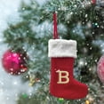 thumbnail image 5 of Monogram Christmas Stockings with Letters, Initial Embroidered Christmas Stockings Red Personalized Christmas Stockings Large Soft Stocking Decorations for Holiday Xmas Season Gift Decor, 5 of 5