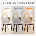 thumbnail image 5 of Sillas de comedor Colamy, modernas, tapizadas, 4 unidades, color gris claro, 5 of 5