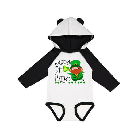 

Inktastic Happy St. Patty s with Cute Little Leprechaun Gift Baby Boy or Baby Girl Long Sleeve Bodysuit