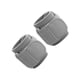 thumbnail image 5 of 2 muñequeras deportivas profesionales flexibles para levantamiento de pesas Gris, 5 of 9