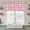 Red, variant on Red Buffalo Plaid Tier Curtains 24 Inch Length, Farmhouse Check Stripes Retro Geometric Cafe Short Curtains for Bathroom Over Sink, Small Kitchen Curtain Light Filtering Drapes 2 Panels 27.5"Wx24"L
