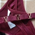 thumbnail image 6 of UoCefik Women's Thongs and G-Strings Strap Personalized V-shape Panties Comfortable Seamless Underwear for Women Low Rise Thongs Breathable Solid Color G-String Wine L, 6 of 8