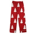 thumbnail image 5 of Women Christmas Pajamas Set Long Sleeve Sleepwear Holiday Loungewear 2 Piece Nightwear Soft Cotton Pjs Set with Pants, 5 of 6