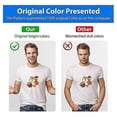thumbnail image 4 of DTF Transfer Film 30 Sheets Double Sided Glossy Clear Pretreated DTF Film PET Heat Transfer Paper A4(8, 4 of 5