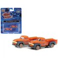 thumbnail image 2 of 1954 Ford Pickup Trucks "Gulf Oil" Orange (Dirty/Weathered) Set of 2 pieces 1/160 (N) Scale Model Cars by Classic Metal Works, 2 of 2