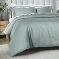 thumbnail image 5 of Superior 650 Thread Count Egyptian Cotton Duvet Cover Set, Teal, Full/ Queen, 5 of 8