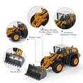thumbnail image 5 of 1:55 Construction Vehicle Toy Set Snow Plow Road Roller Forklift Bulldozer Toy for Kids, 4 Alloy Interchangeable Parts, 5 of 11
