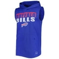 thumbnail image 2 of Men's MSX by Michael Strahan Royal Buffalo Bills Relay Sleeveless Pullover Hoodie, 2 of 3