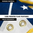 thumbnail image 4 of G128 Combo Pack: 6 Feet Tangle Free Spinning Flagpole (Black) Utah UT State Flag 3x5 ft Printed 150D Brass Grommets (Flag Included) Aluminum Flag Pole, 4 of 9
