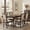 Beige + Dark Walnut, variant on Christopher Knight Home Set of 2 French Country Upholstered Dining Chairs, Rubberwood Frame, Beige