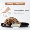 thumbnail image 3 of RockDove Women’s Faux Fur Cross-Band Slide Slipper, 3 of 6