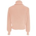 thumbnail image 6 of Liacowi Women Juniors Knitted Turtleneck Sweater Long Sleeve Zipped Pullover Retro Jumpers Tops Fall Loose Knitwear for Teen, 6 of 8