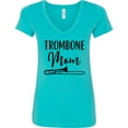 thumbnail image 3 of Inktastic Trombone Mom Band Parent Women's V-Neck T-Shirt, 3 of 5