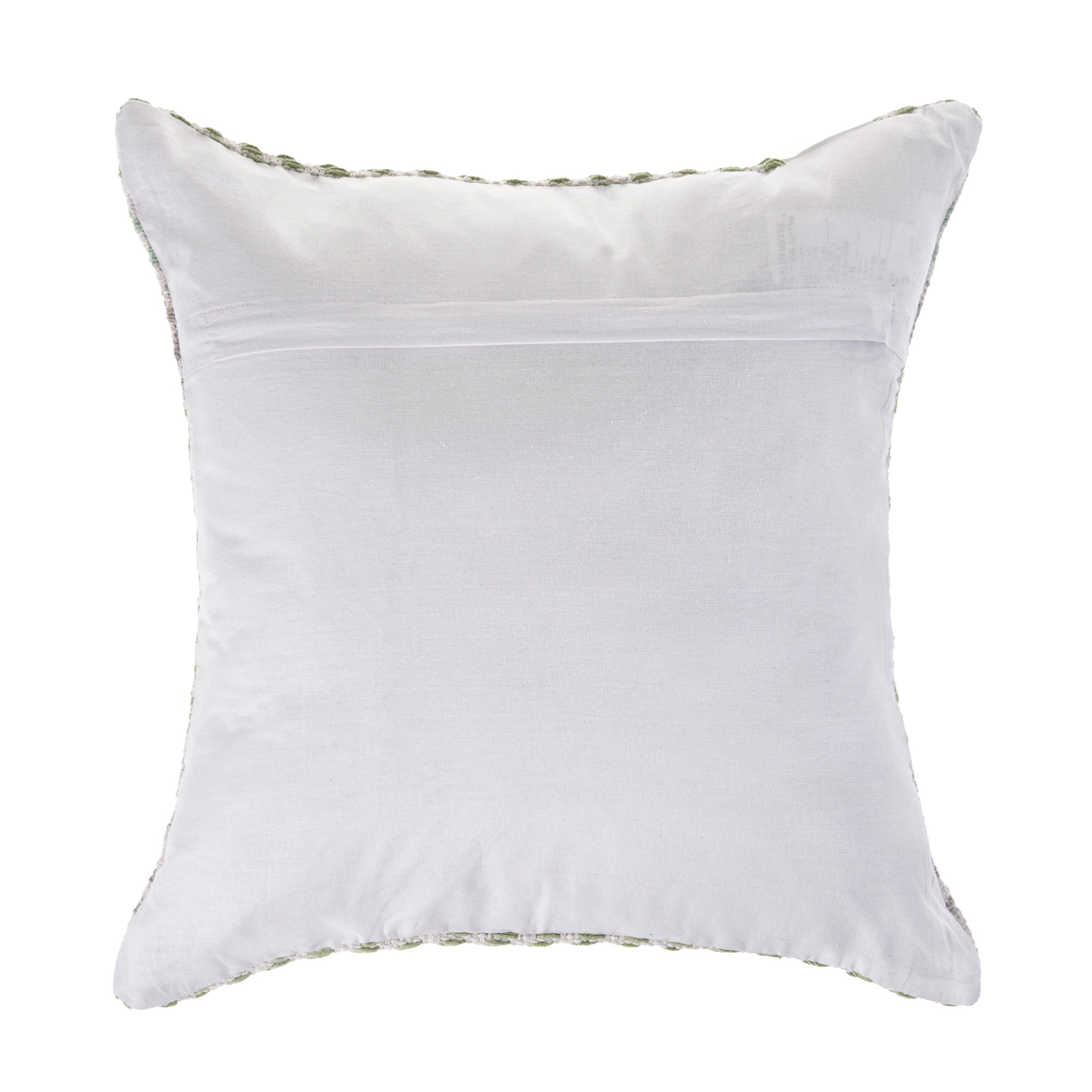 Harlow Hill Ariya Green/Purple Chevron Cotton Adult Decorative Throw Pillow, 18" x 18"