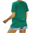 thumbnail image 4 of Fiudx Tops para Mujer Camiseta Informal de Manga Corta con Cuello Redondo Estampada para Mujer, 4 of 5