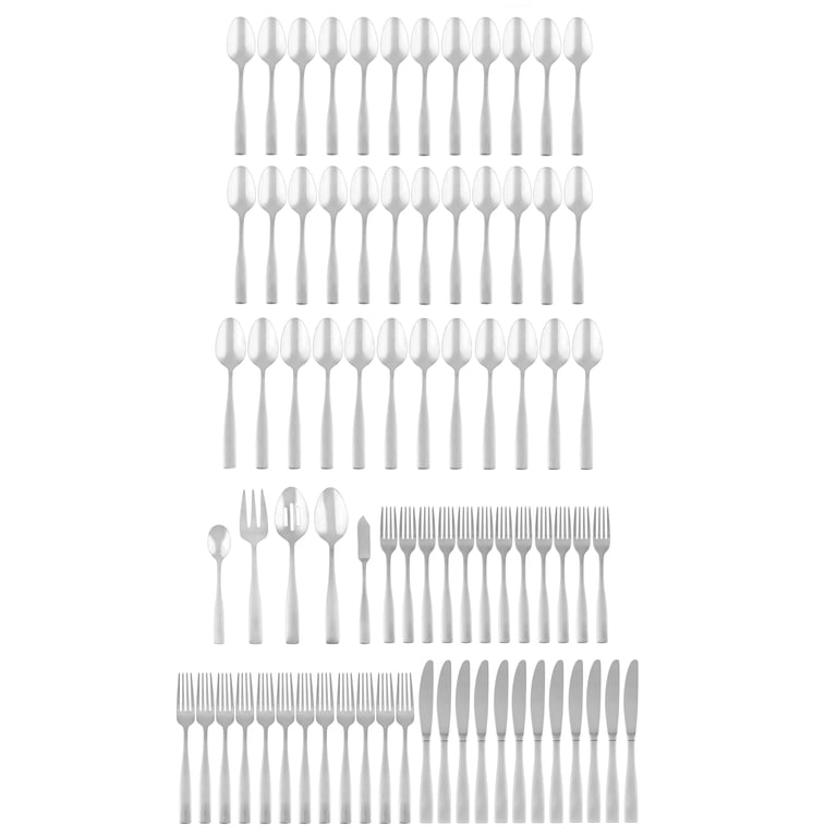 Cambridge Revive Satin 77-Piece Expanded Flatware Set (Service for