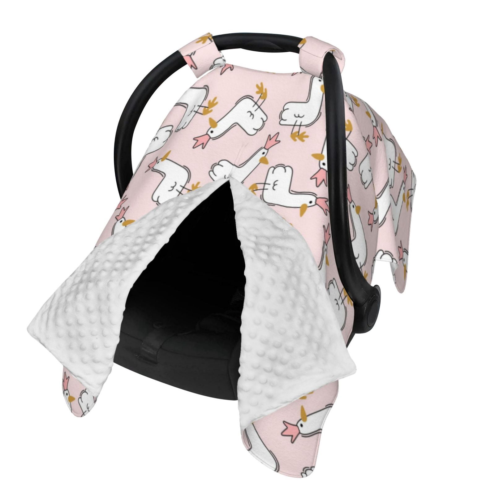 Naloa Goose Queen Baby Car Seat Cover, Breathable Baby Carrier Cover, Multiuse Baby Carrier Cover & Nursing Breastfeeding Cover