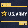 thumbnail image 3 of CafePress - Proud Army Wife White And Gold Sweatshirt - Pullover Hoodie, Classic & Comfortable Hooded Sweatshirt, 3 of 4