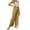 Yellow, variant on Alkepwun Women's Plus Size Paperbag Waist Wide Leg Overalls Cotton Button Suspender Pants Teen Girls Jumpsuit Overalls with Pockets on Clearance