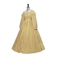 thumbnail image 2 of Women's Civil War Dress Victorian Dickens Costume Civil War Yellow Vintage Plaid Dress, 2 of 6