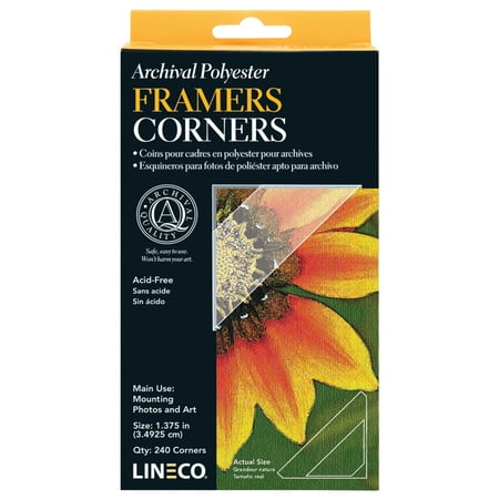 Lineco/University Products Archival Mounting Corners, Mylar