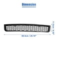 thumbnail image 5 of Unique Bargains Front Bumper Grille for Audi A4 B6 Sedan 2002-2005 No.8E0807647 ABS, Black, 5 of 6