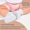 thumbnail image 3 of CozyWay Calcetines con pinzas para bebés y niños pequeños - 3T-5T Negro Blanco Gris Crew Paquete de 12 - Algodón suave antideslizante - Calcetines para niños y niñas pequeños, 3 of 5