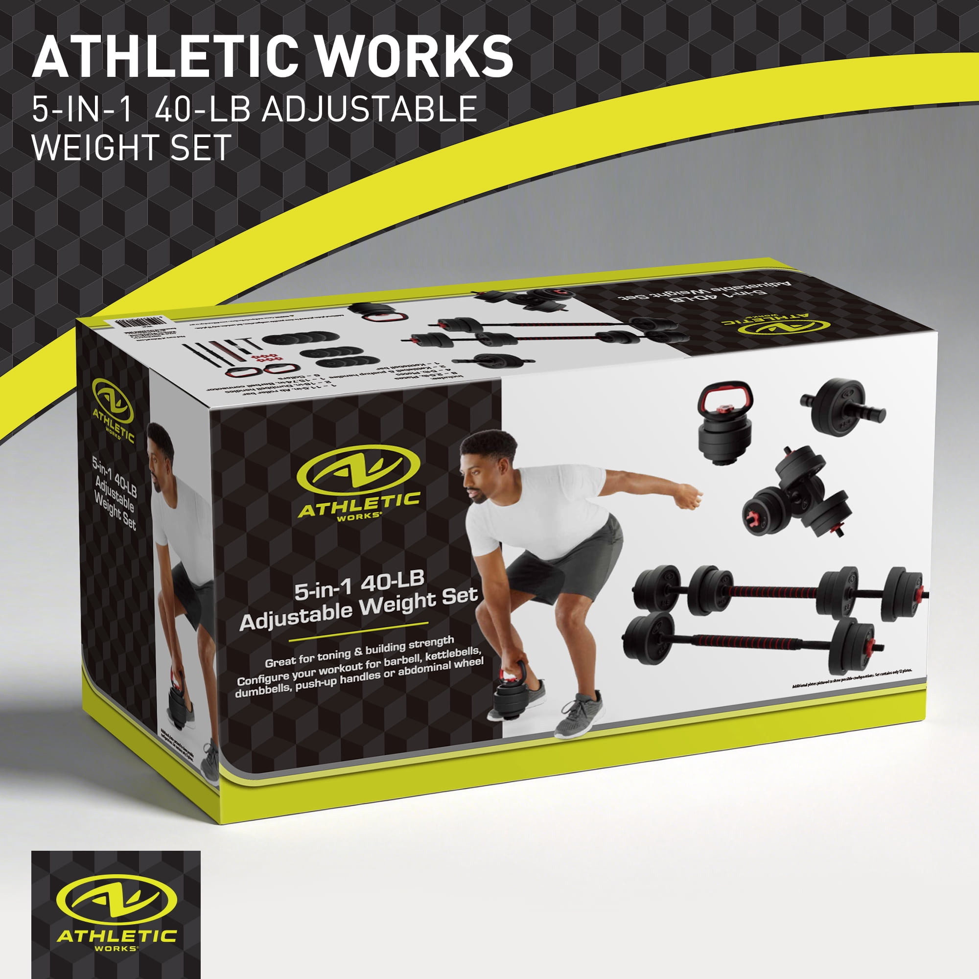 5 in 1 Adjustable Dumbbell Set