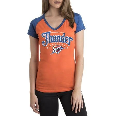 Oklahoma City Thunder Womens NBA Short Sleeve Biblend Jersey