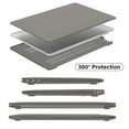 thumbnail image 5 of IBENZER 2022 2021 MacBook Air 13 inch Case M1 A2337 A2179 A1932 Plastic Hard Shell Case with Keyboard Cover for Apple Mac Air 13 with Touch ID (2018-2022), Gray, W-AT13-GY+1, 5 of 10
