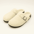 thumbnail image 6 of Women's Platform Clogs Sherpa Cover Mules Cork Footbed Winter Potato Shoes, 6 of 7