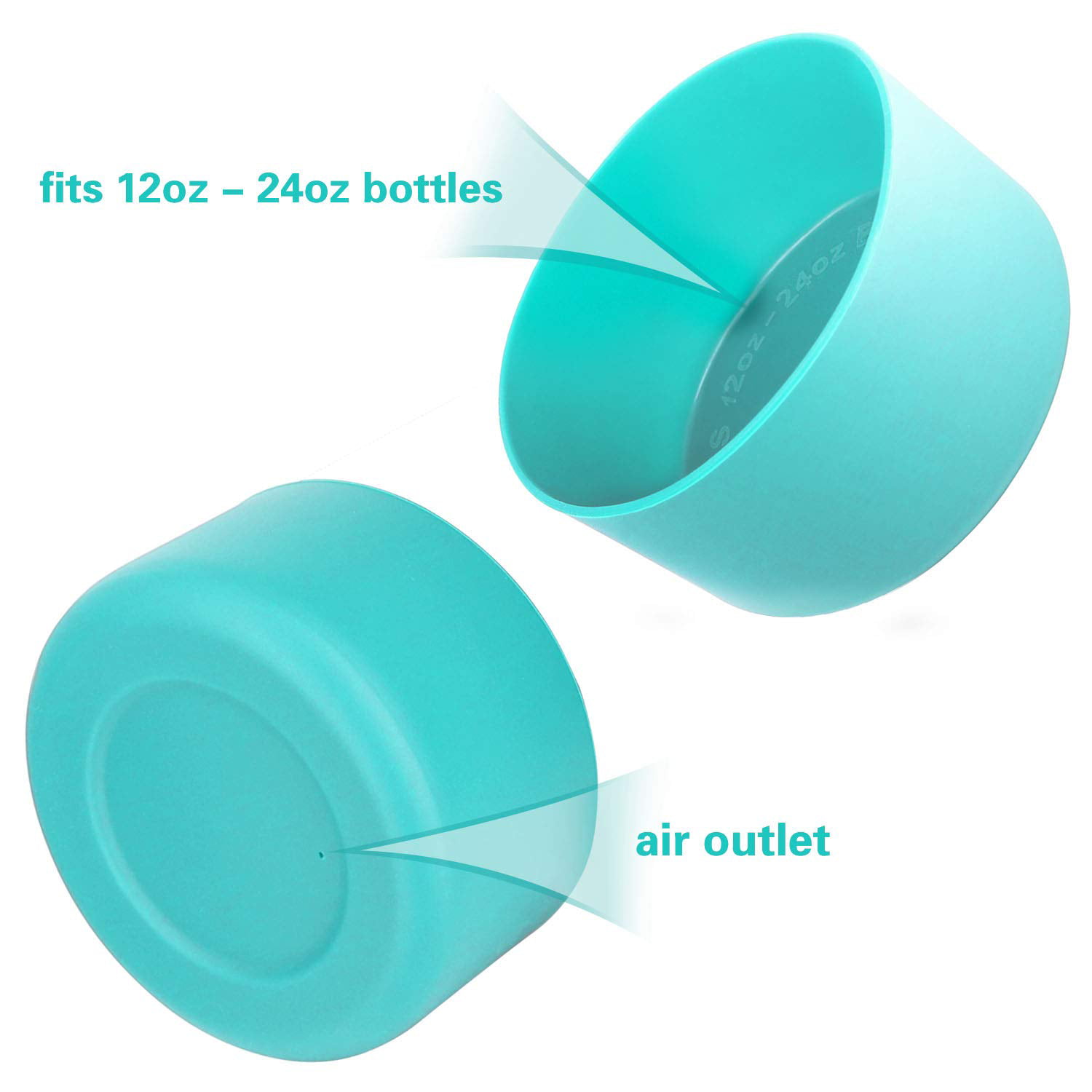 2x Protective Silicone Bottle Boot Sleeve Anti-Slip Bottom Cover For Hydro  Flask 601549219160