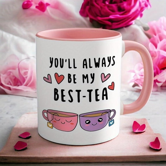 1pc 11oz Best Friend Bestie Coffee Mug Friendship Gifts Women Friends Funny Best Friend Birthday Ideas Long Distance Friend Gifts 11oz Ceramic Coffee