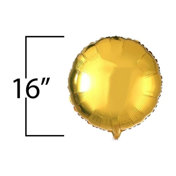 Gold Round Foil Balloons 16" Birthday Party Wedding Baby Shower