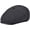 Grey, variant on Men Wool Blend 8 Panel Newsboy Cap Herringbone Cabbie Flat Tweed Hat