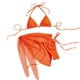 thumbnail image 1 of Trajes de Baño de Bikini de Mujer de Moda Sexy Sólido E Impreso Conjunto de Trajes de Baño Divididos, Correas Anchas Ajustables, 1 of 9