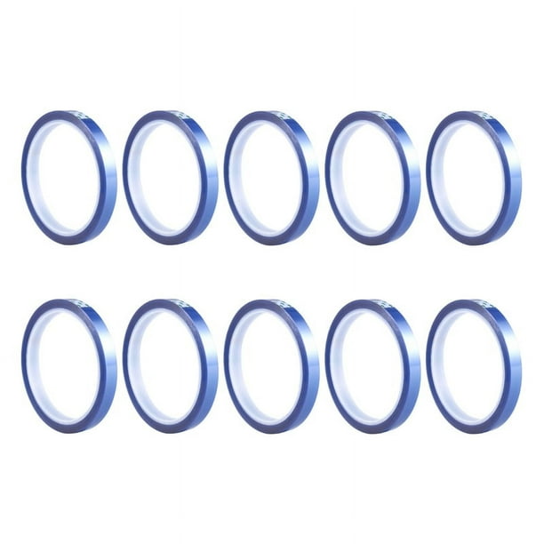 10 Rollos de Cintas TéRmicas SublimacióN en Blanco Cinta TéRmica Sin Residuos Cinta Hasta 260Celsius para Prensa de SublimacióN TéRmica