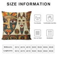 thumbnail image 5 of Tribal Throw Pillow Cushion Cover, Folkloric Art Pattern ons Accessories Indigenous Culture, Decorative Square Accent Pillow Case,, 5 of 5