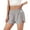 Gray, variant on Women Athletic Running Shorts Built-in Panties High Waisted Workout Running Short with Zipper Pockets (2XL, Navy Blue)