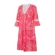 thumbnail image 3 of VISgogo Vestido suelto con cuello en V para mujer, bohemio 3/4 de manga larga con ribete de encaje, minivestido de playa fluido VISgogo  moda, 3 of 9