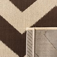 thumbnail image 5 of Safavieh Courtyard Bailey Chevron Indoor/Outdoor Area Rug, Dark Brown, 9' x 12', 5 of 9