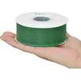 thumbnail image 3 of Burlap Green Wired Ribbon, 1 1/2 inch 10 Yard, Jute Ribbon for Decoration Bows Craft Gift Wrapping Wreath, 3 of 7