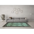 thumbnail image 3 of Ahgly Company Indoor Rectangle Abstract Light Blue Modern Area Rugs, 2' x 3', 3 of 4