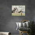 thumbnail image 3 of Loodaent Vintage Church Cross Flower Field 16” x 12” Canvas Art Prints, 3 of 6